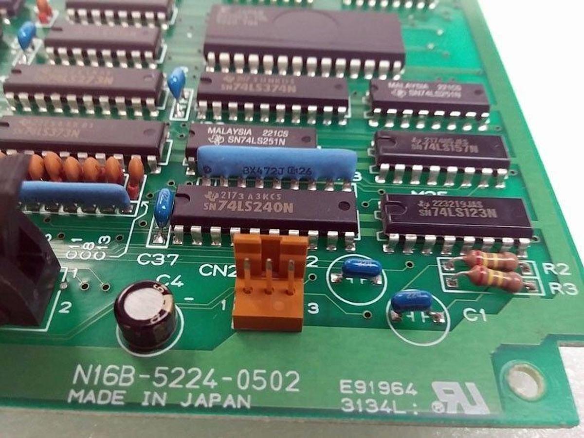 Used TEL Tokyo Electron N16B-5224-0502 PCB for TS-4000Z Control Panel, Used