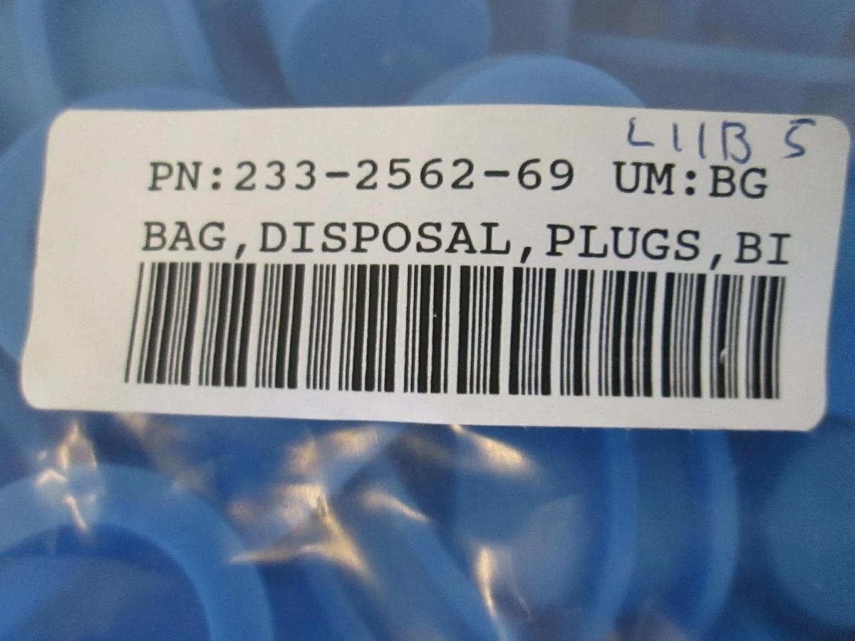 Used Disposal Plugs, Blue, 233-2562-69, New