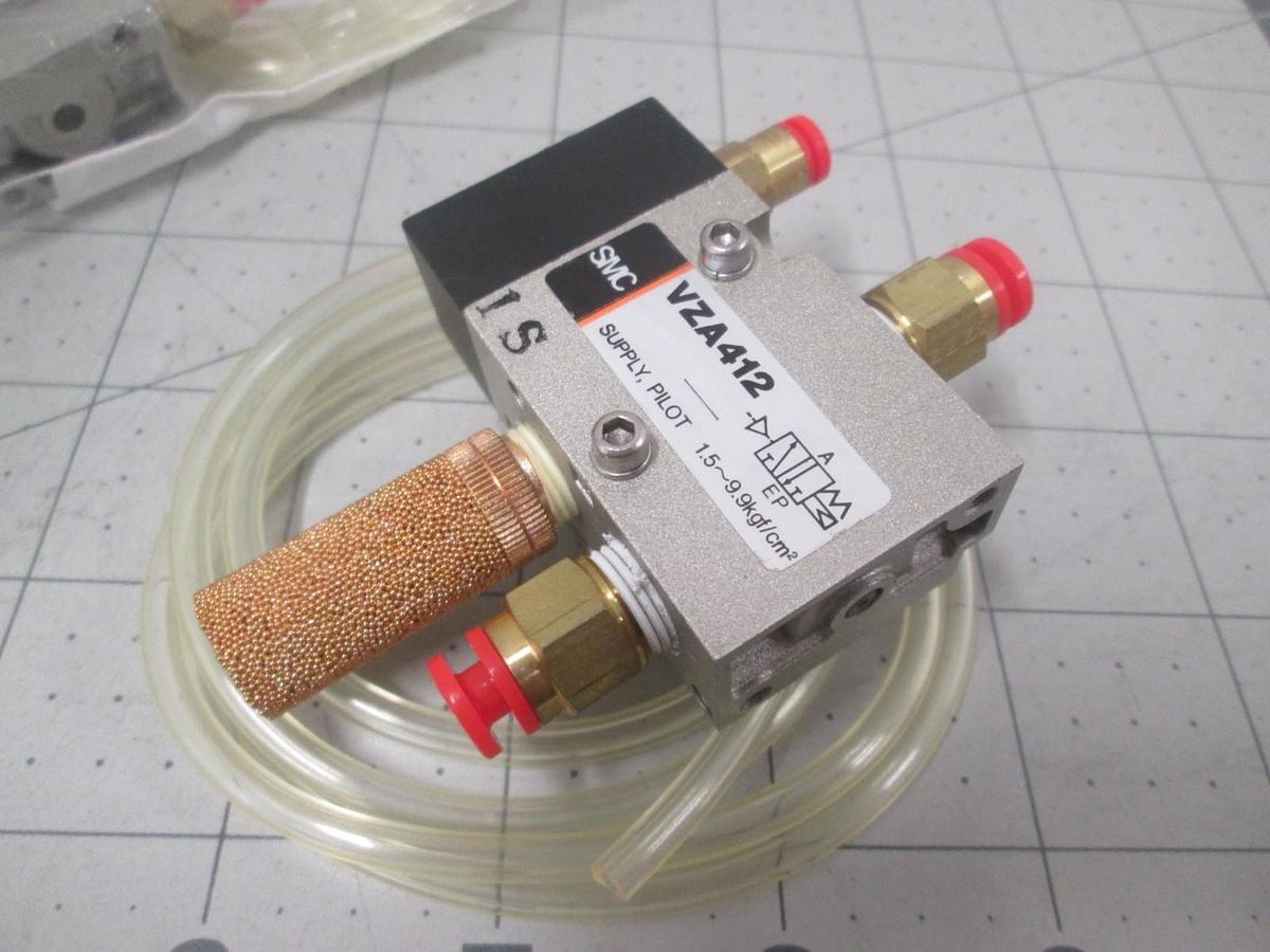 Used SMC, VZA412, Pilot Supply Valve, New, Lot of 3