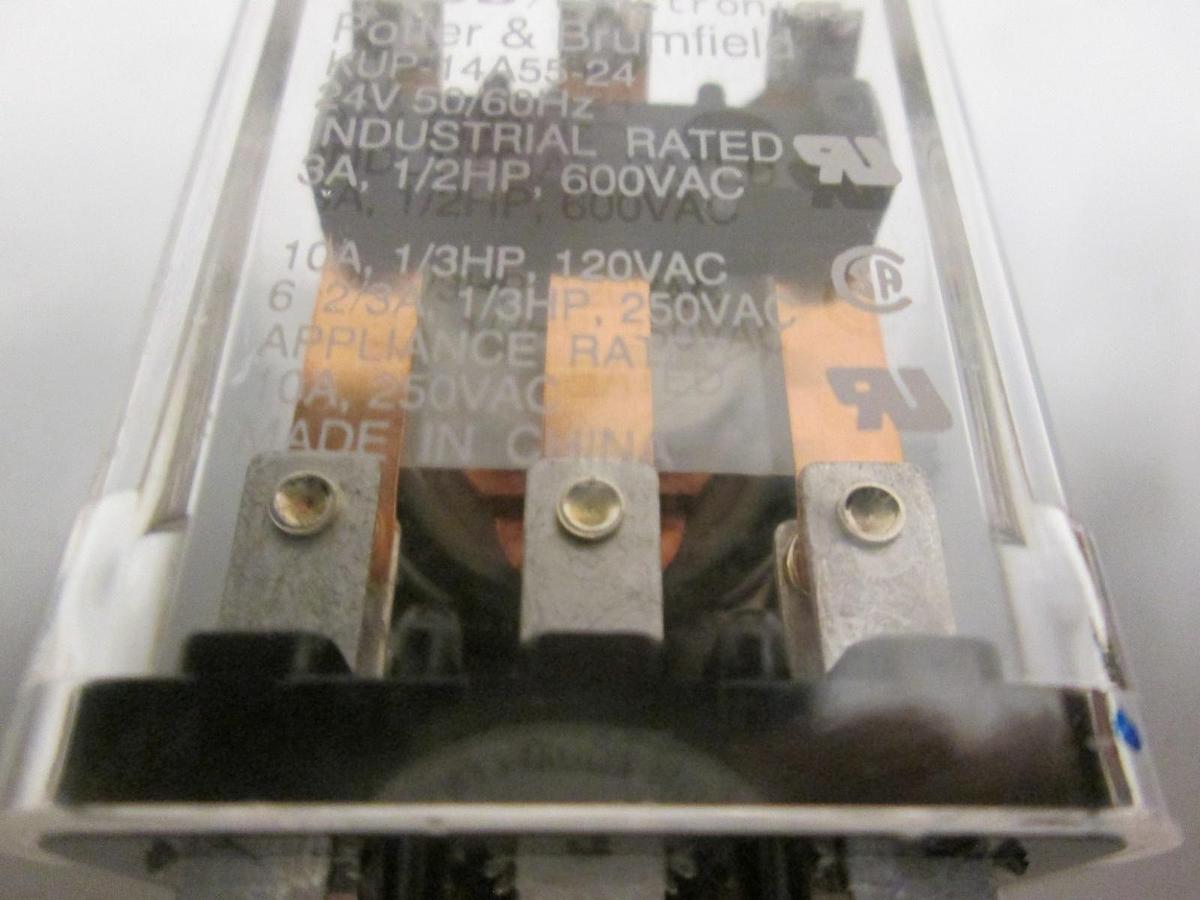Used Potter & Brumfield, KUP-14A55-24, 24V Relay, Used