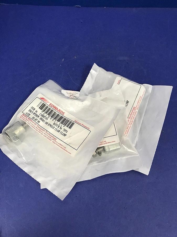 Used Edwards C10007751 Single Claw Clamp ISO 63/100 - LOT of 3