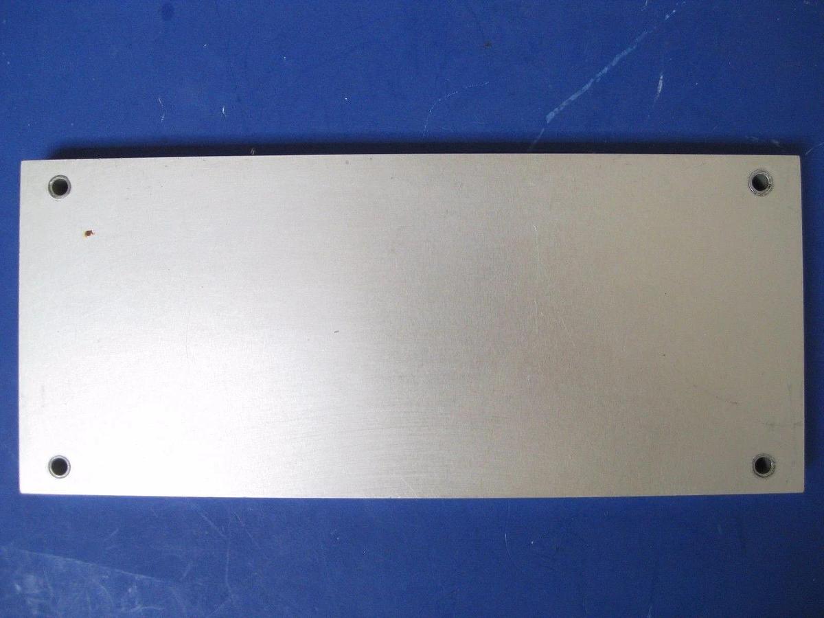 Used Leak Check Plate, 9.5" x 4" w/ 6.5" x 2.25" O-Ring, Used