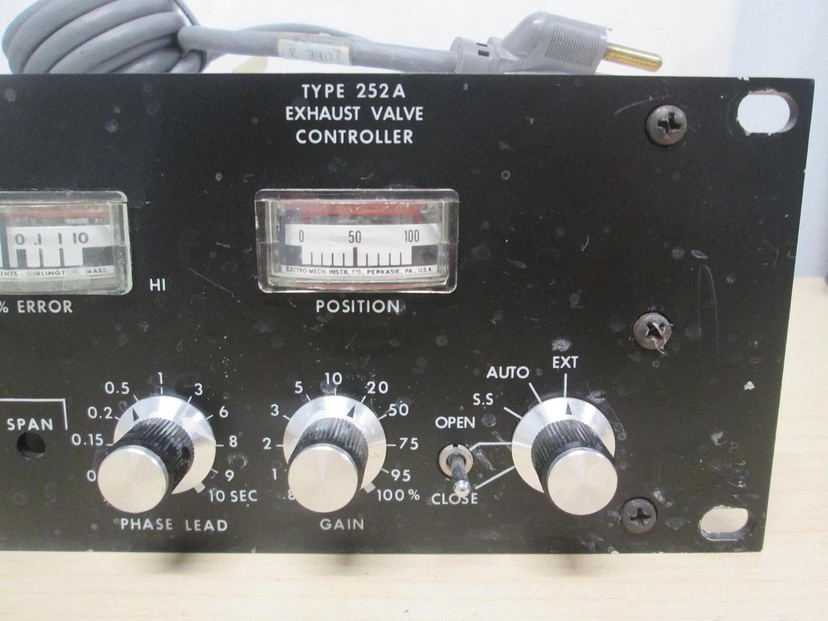Used MKS, Type 252A, Exhaust Valve Controller, 252A-1-VP0, Used