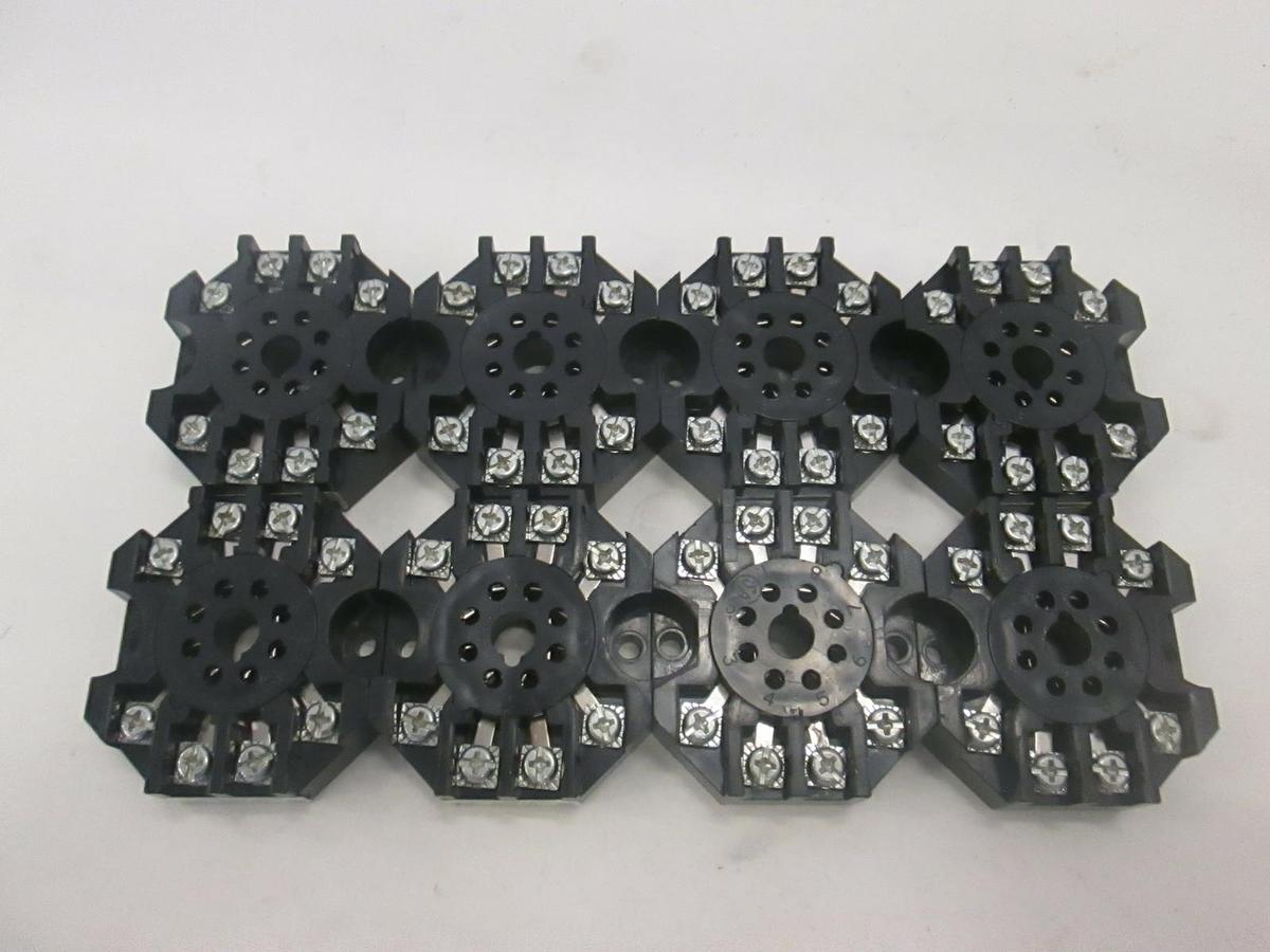 Used Custom Connector, Relay Socket, RB08-PC, Used, Lot of 8