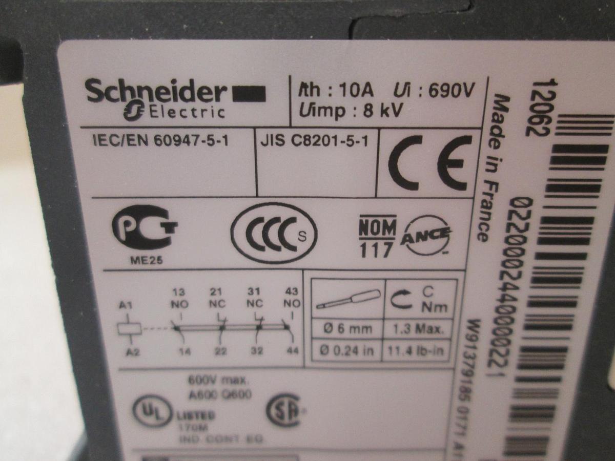 Used Schneider Electric, CA3KN22BD, Control Relay, Used