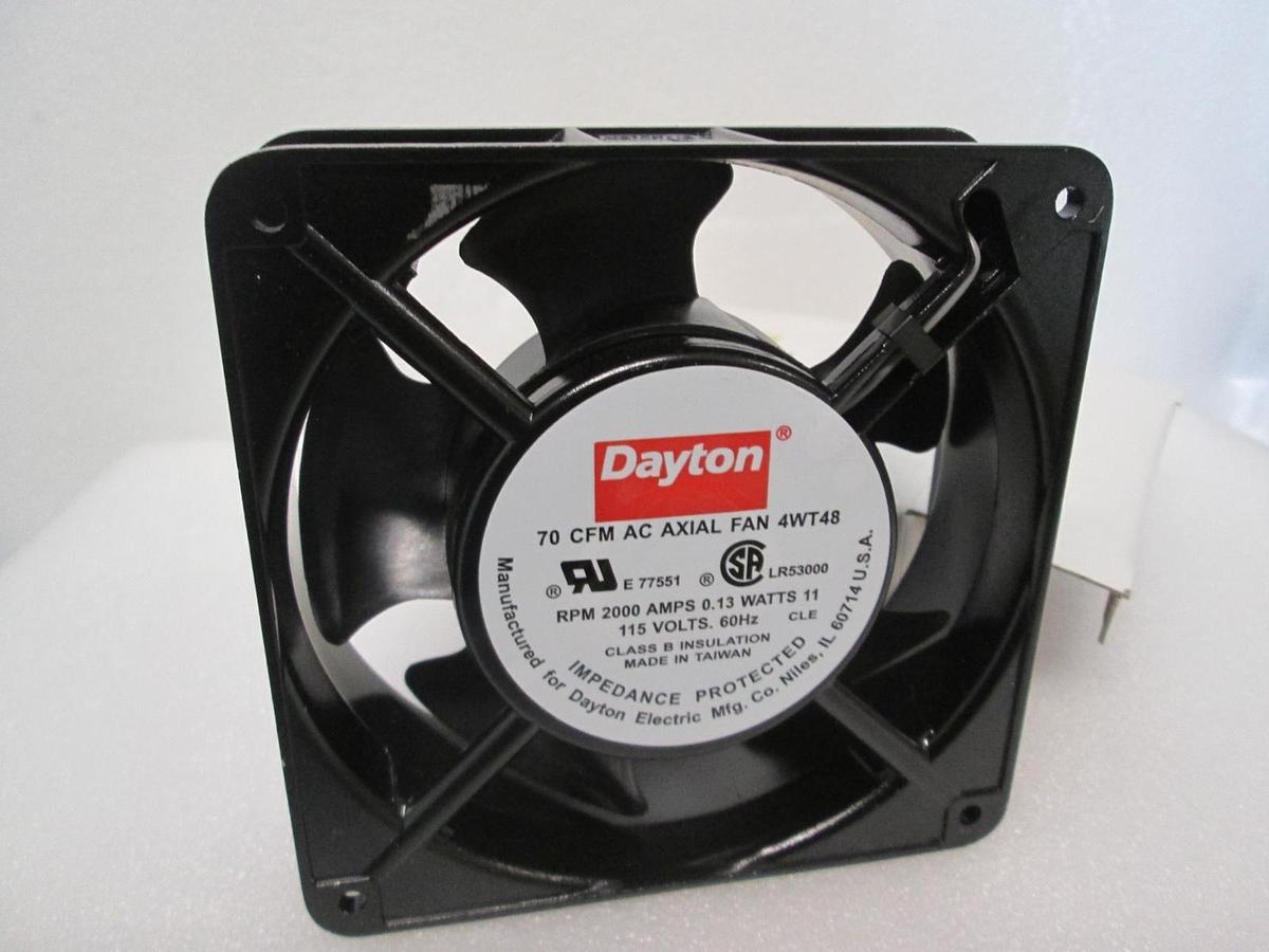Dayton, AC Axial Fan, 70 CFM, 4WT48, 115V, 2000 RPM, New