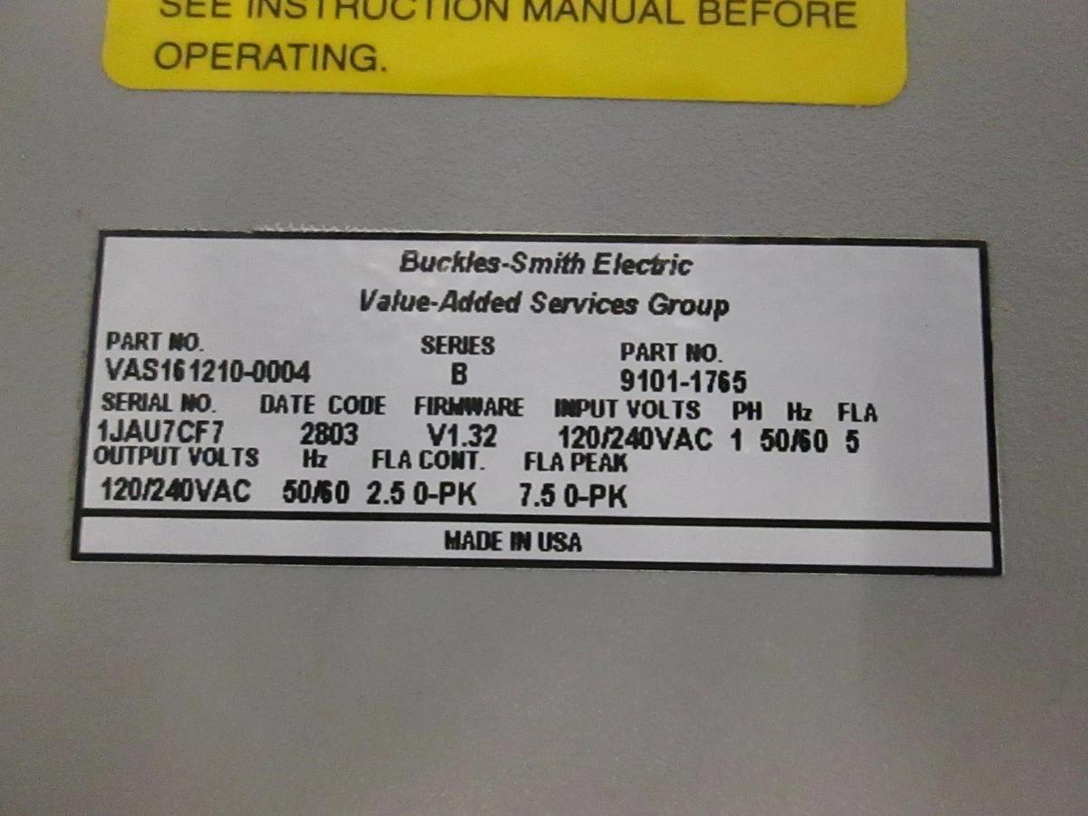 Used Allen-Bradley, Ultra 3000 Servo Drive, VAS161210-0004, Used