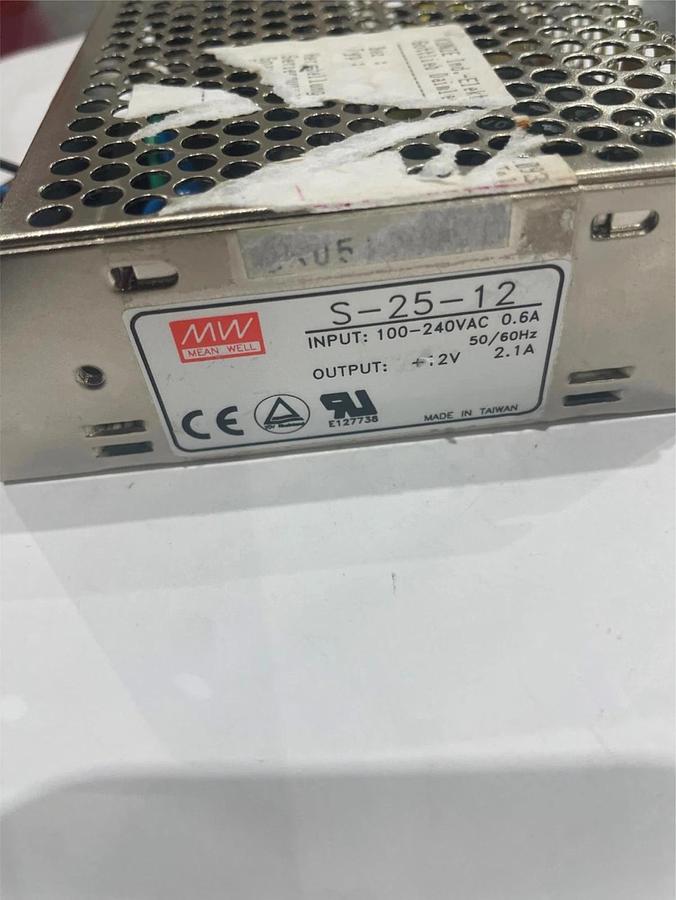 Used Mean Well, S-25-12 Power Supply, Used