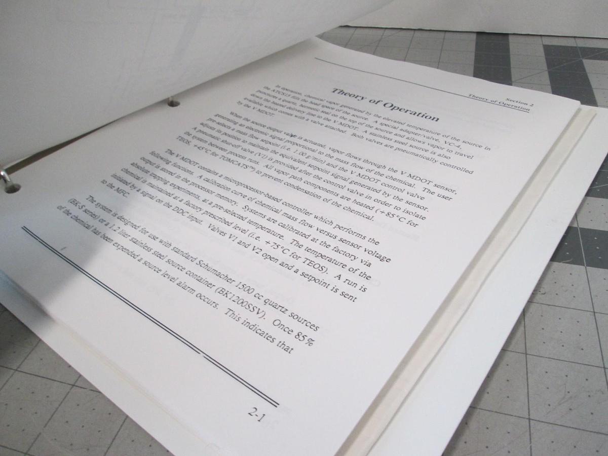 Used Schumacher, V-MDOT, Installation and Operation Manual, Used