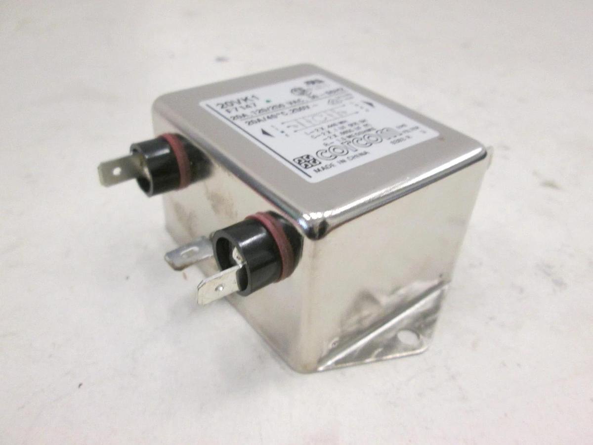 Corcom, 20VK1, F7147, 120/250 VAC, 50/60Hz, EMI Filter, New