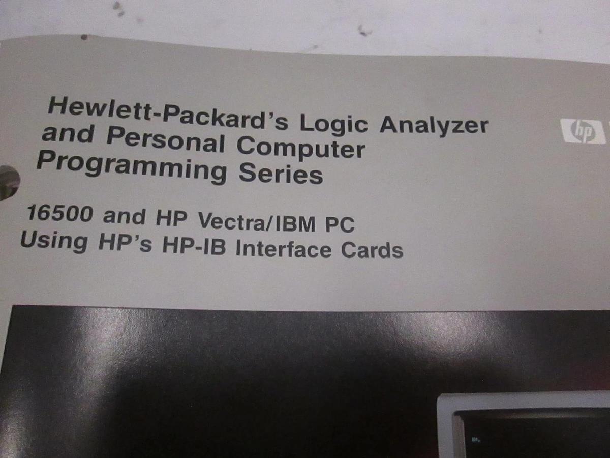 Used HP 16500 and HP Vecta/IBM PC Using HP-IB Interface Cards Guide, Used