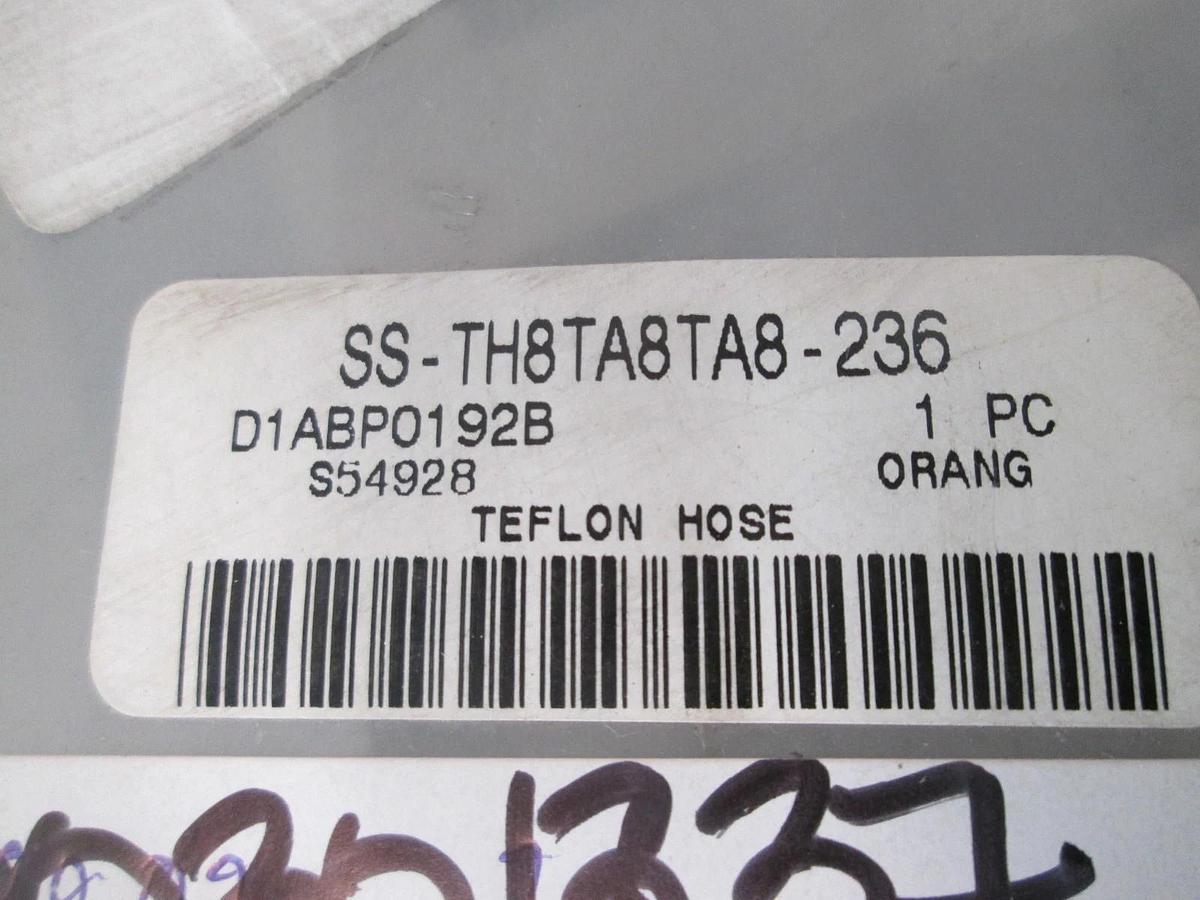 Used Swagelok, SS-TH8TA8TA8-236, Teflon Hose, 19.6', New