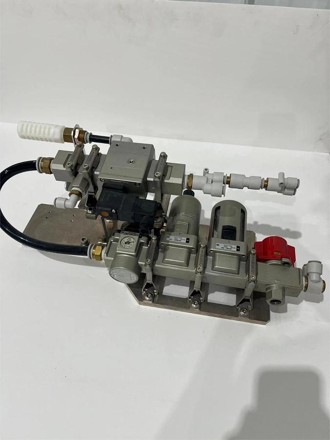Used SMC, air Regulator Assy w/ Gauge & Valves, Used