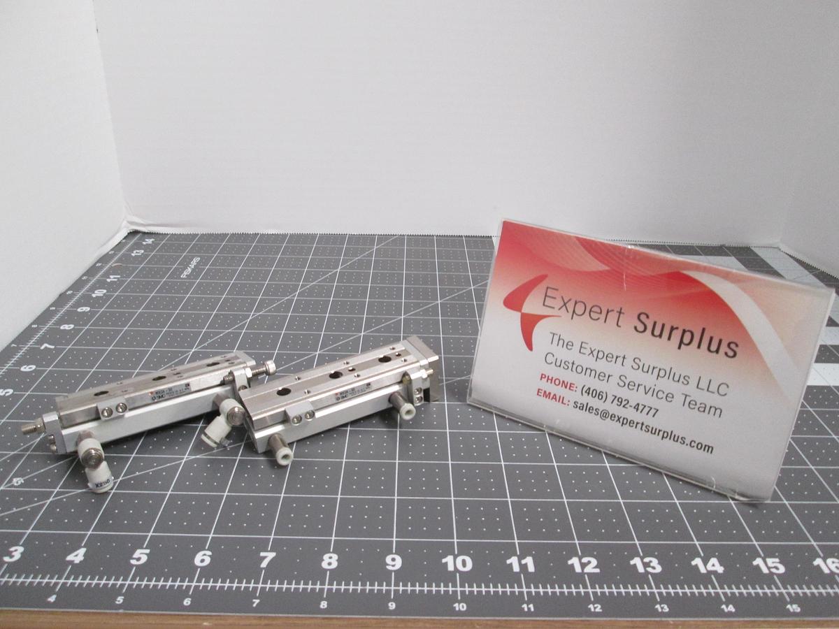 Used SMC MXQ6-50 Precision Air Slide Table Lot of 2