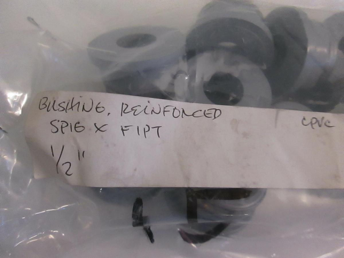 Used Reinforced Bushing SPIG X FIPT 1/2", Lot of 12
