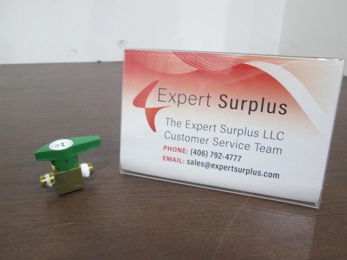 Used Swagelok, Nupro, B-2P4T2, Brass Quarter-Turn Instrument Plug Valve, Used