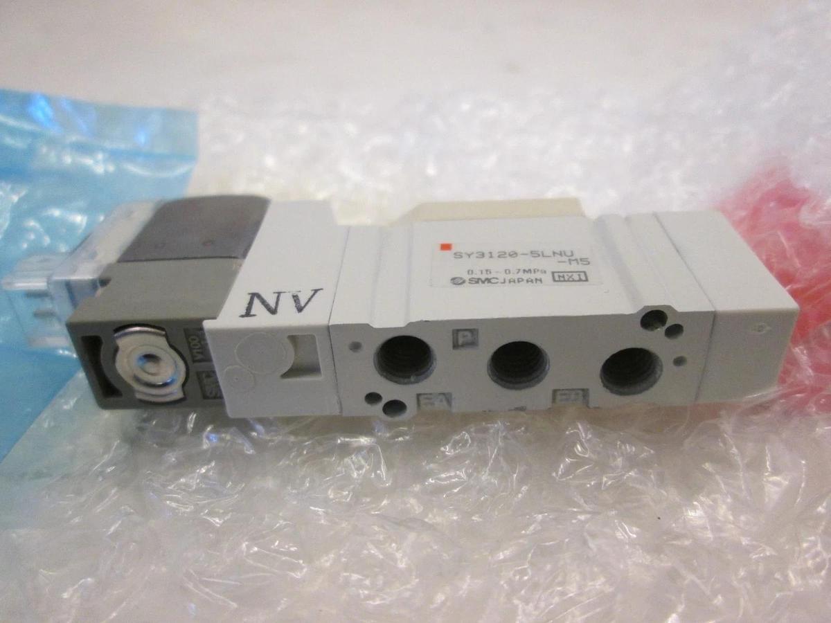 SMC, Solenoid Valve, SY3120-5LNU-M5, .15-.7 MPa, New