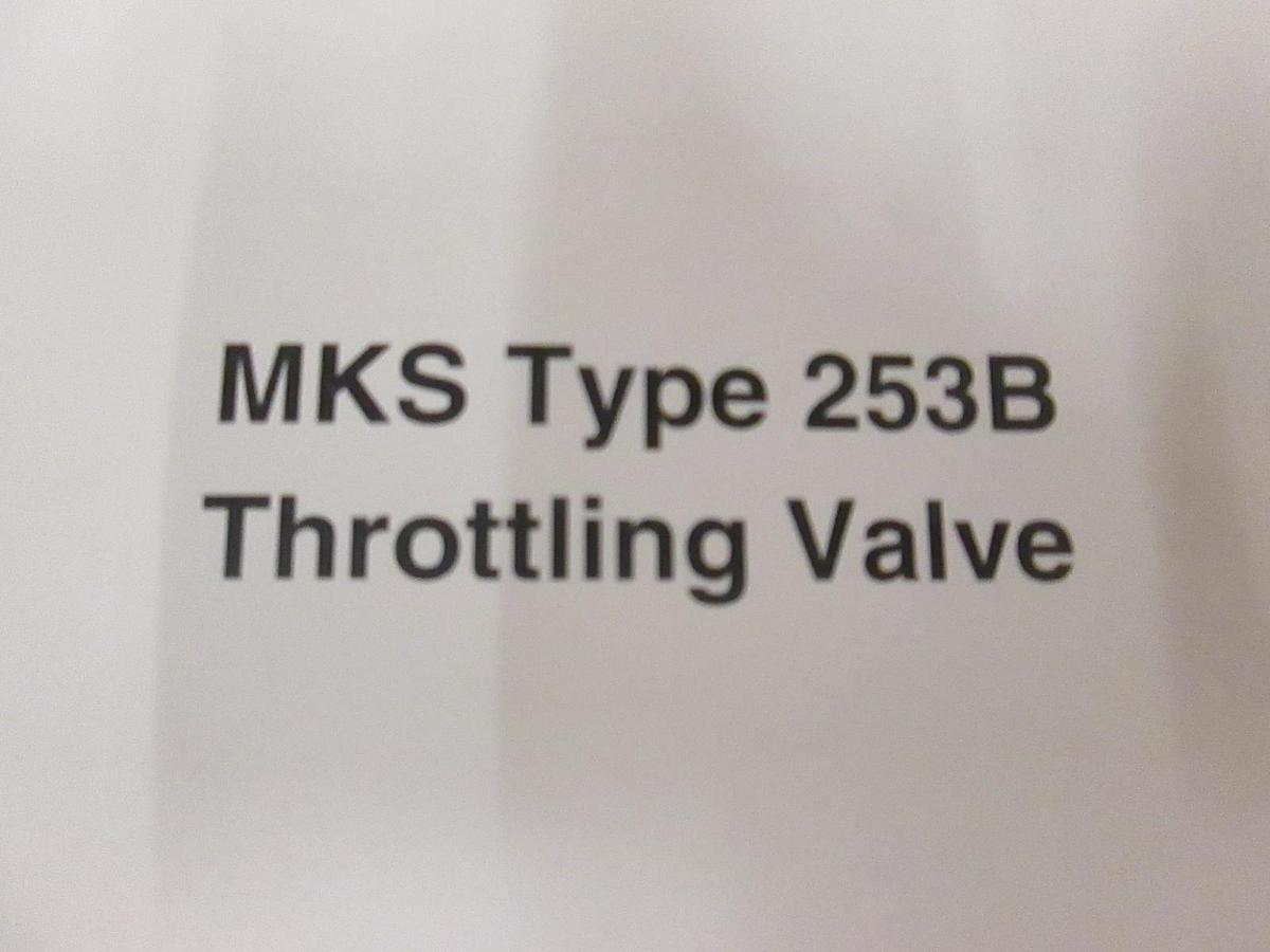 Used MKS Type 253B Throttling Valve Manual, Used