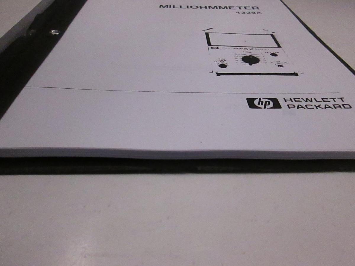 Used HP 4328A Milliohmmeter, Operating and Service Manual, Used