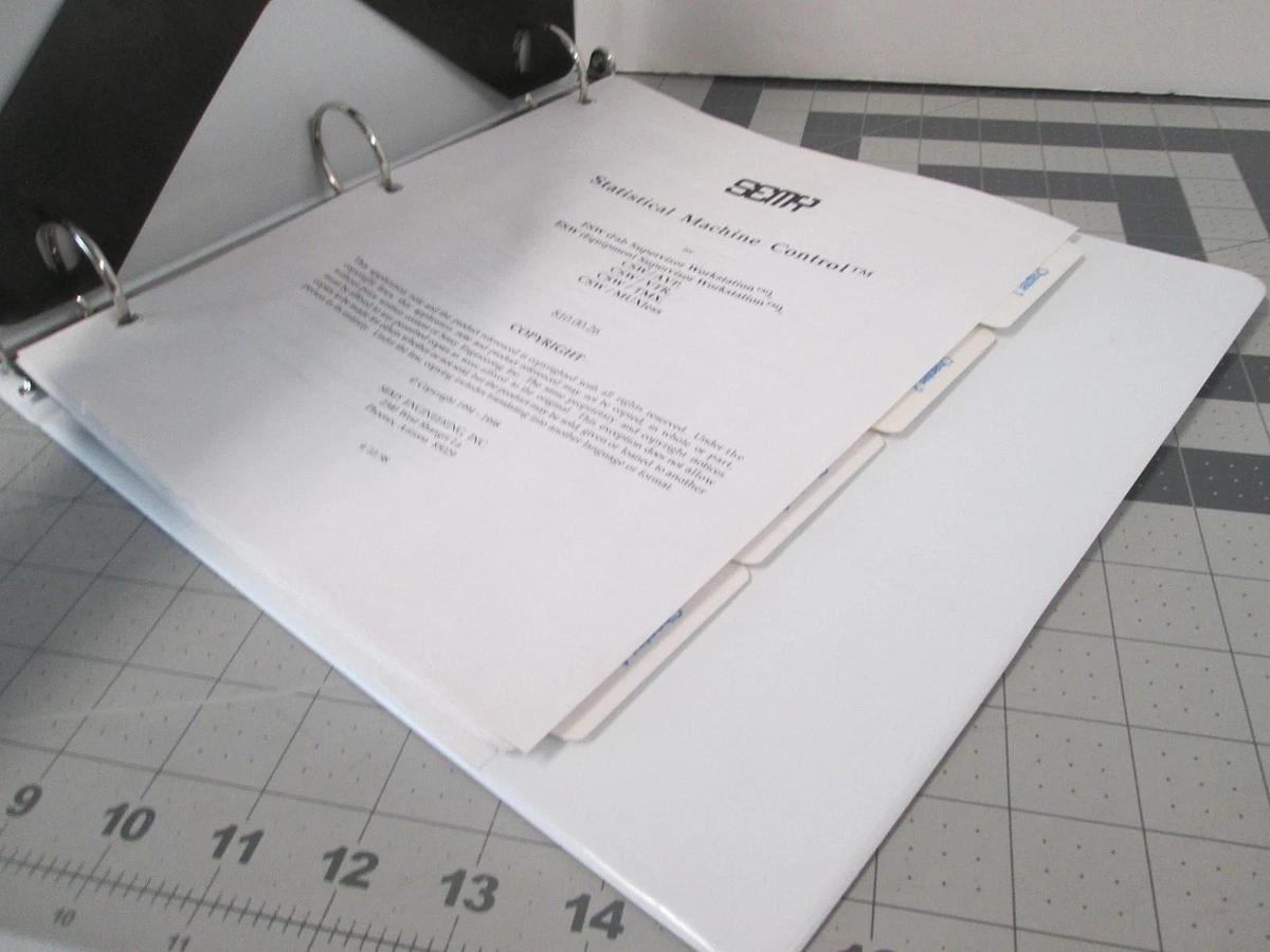 Used Semy, 810.00.26, Statistical Machine Control Manual, Used