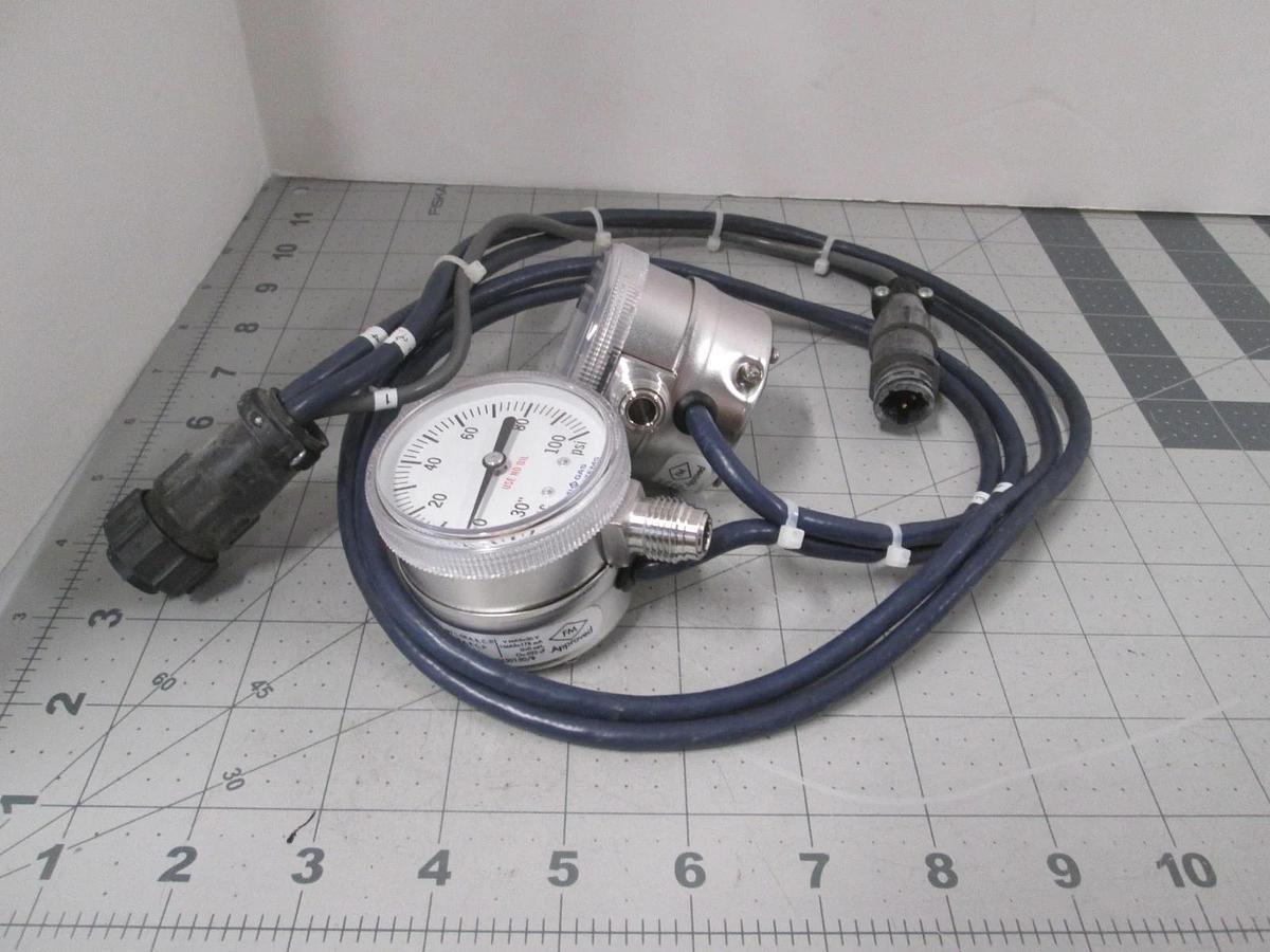 Used Semi Gas Systems, 0-3000 PSI and 30-0-100 PSI, Gauge Assy, Bottom Mount, Used