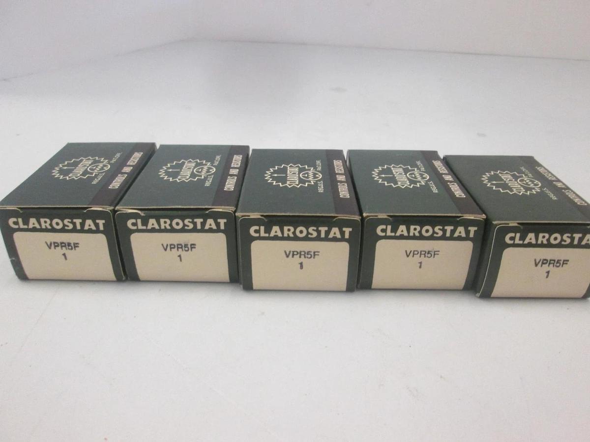 Clarostat, VPR5F, OHMS 5K Resistor, New, Lot of 5