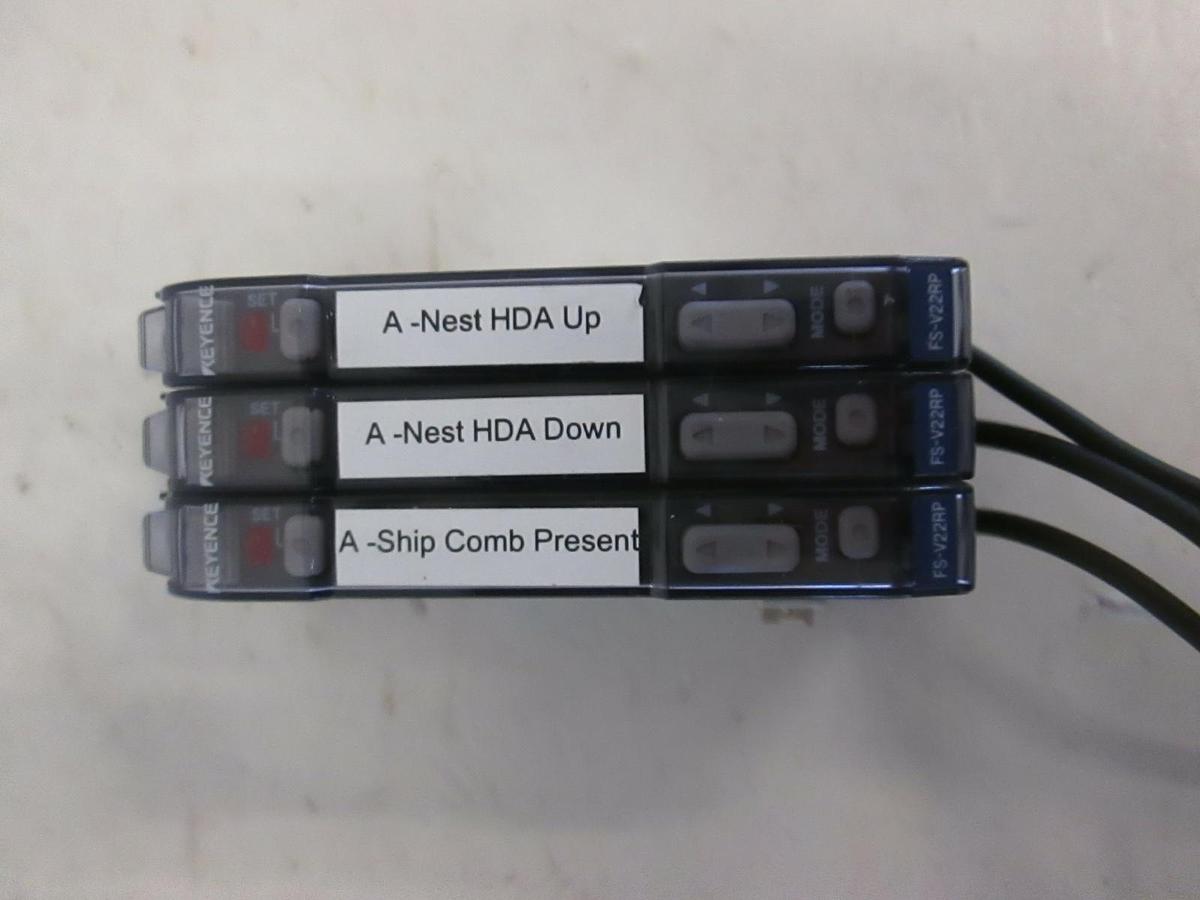 Used Keyence, Fiber Optic Amplifier, FS-V22RP, Used, Lot of 3
