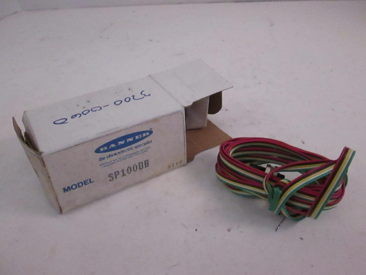 Used Banner SP100DB Remote Diffuse Sensor, NIB