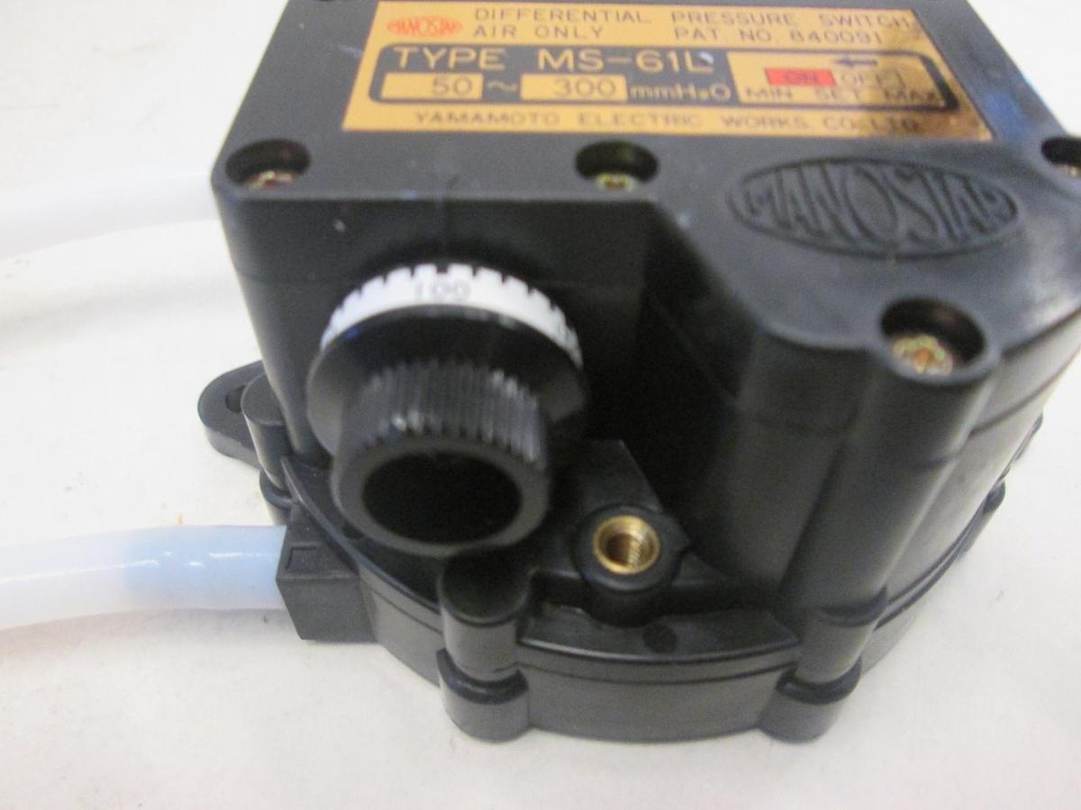 Used Yamamoto MS61L, 50 - 300 kPa, Differential Pressure Switch