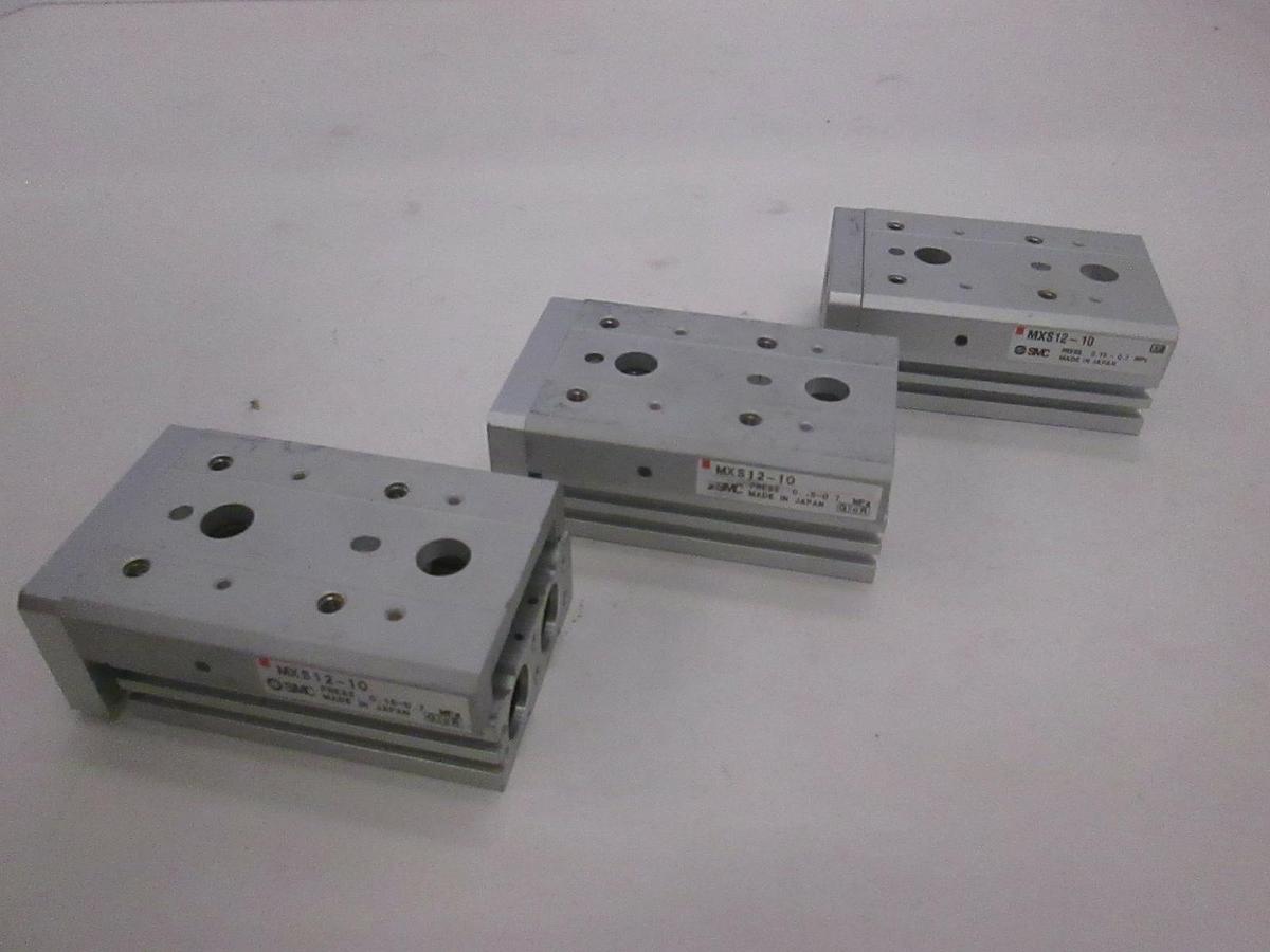 Used SMC, Linear Slide, MXS12-10, Used, Lot of 3