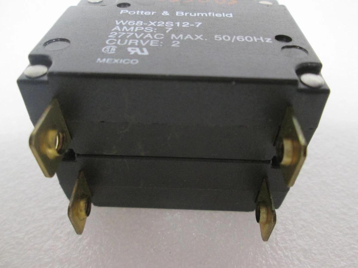 Potter & Brumfield, W68-X2S12-7, Circuit Breaker, 7A, 277VAC, New