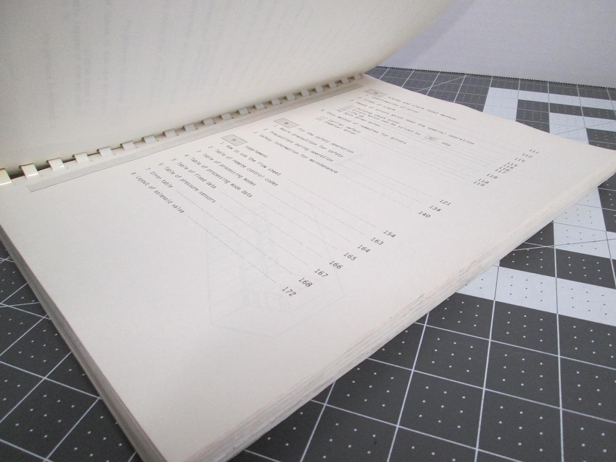 Used Screen, WRW-626, Phosphorous Acid Treatment Unit T-9 Instruction Manual 90520