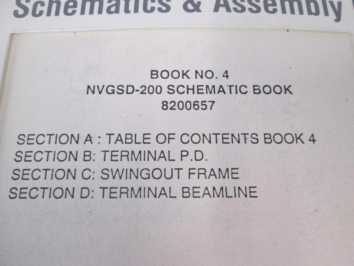 Used Eaton, NVGSD-200, Book 4, Schematics and Assembly Drawings, Used