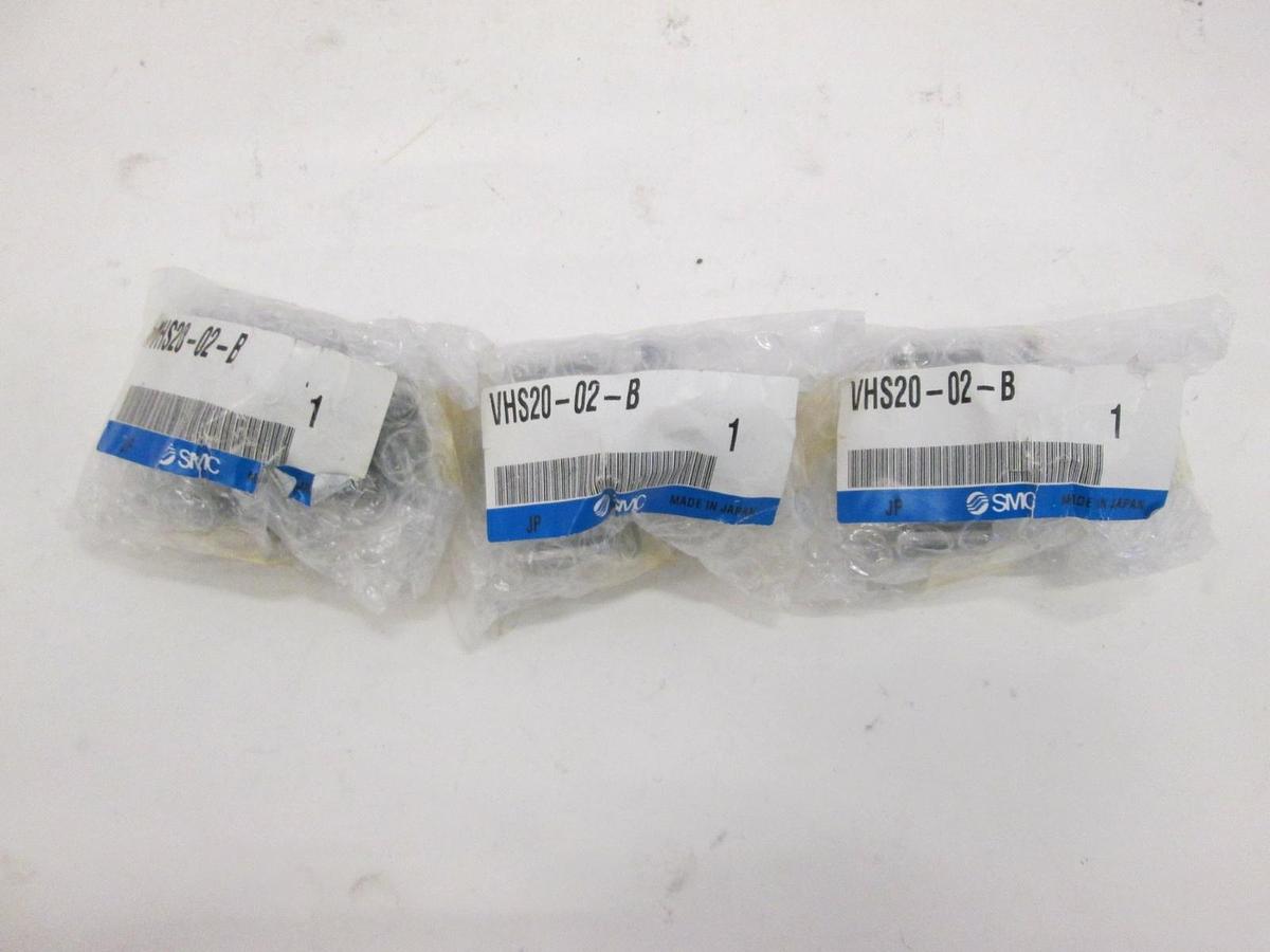 SMC, VHS20-02-B, Lock Out Valve, 3-Port, New, Lot of 3