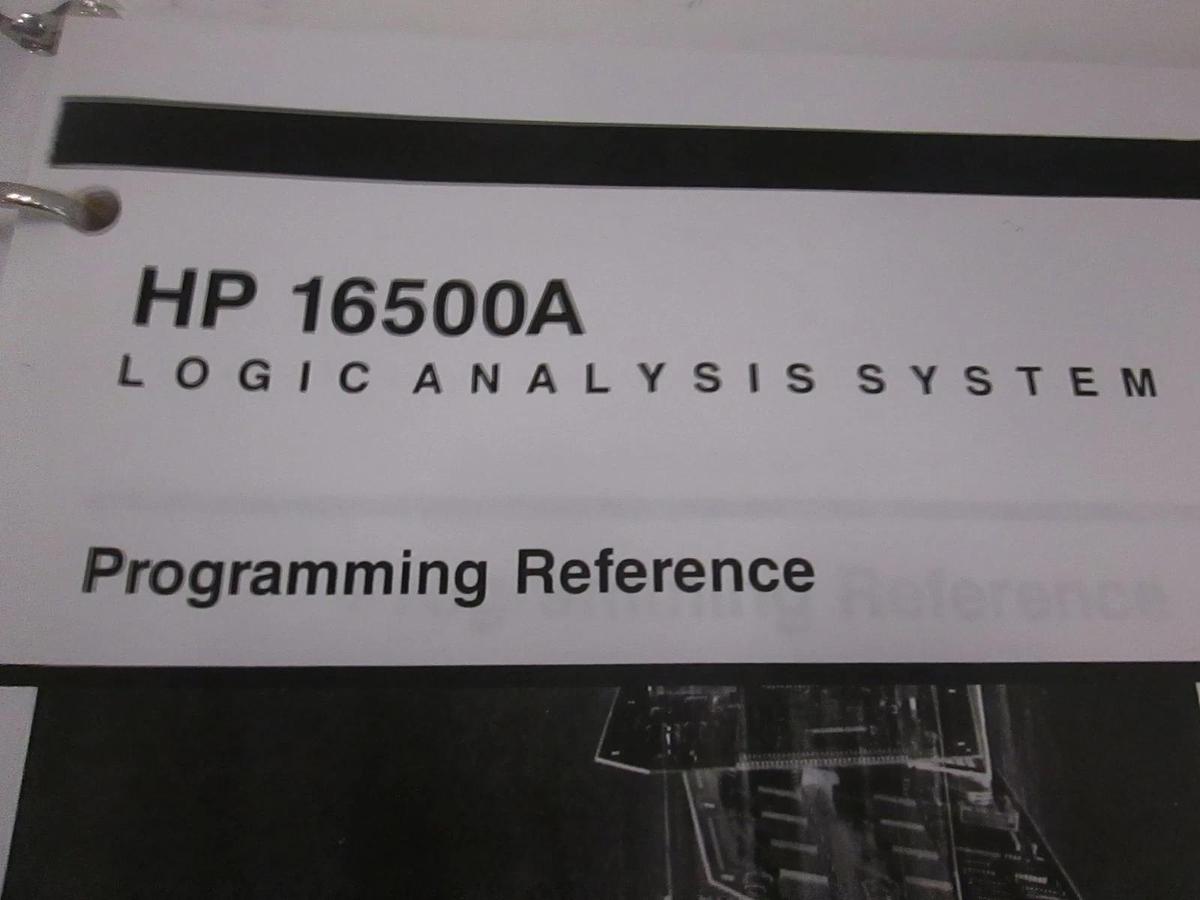 Used HP 16500A Logic Analysis System Programming Reference, Used