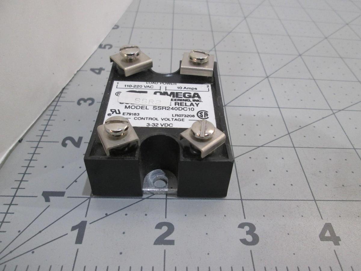 Used Omega, Model SSR240DC10, Solid State Relay, Used