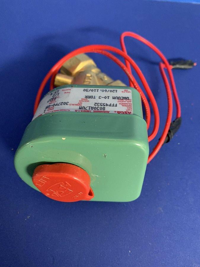 Used ASCO 8030A17VM 1/2" 2-Way Solenoid Valve, Used