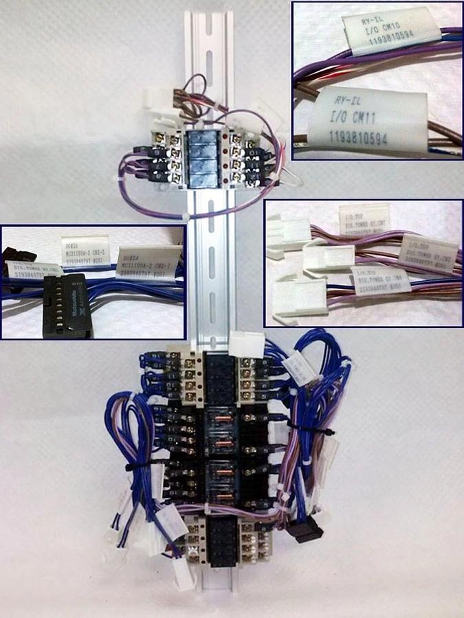 Used TEL Tokyo Electron Signal Tower Unit 5 Power Relay Blocks, Used
