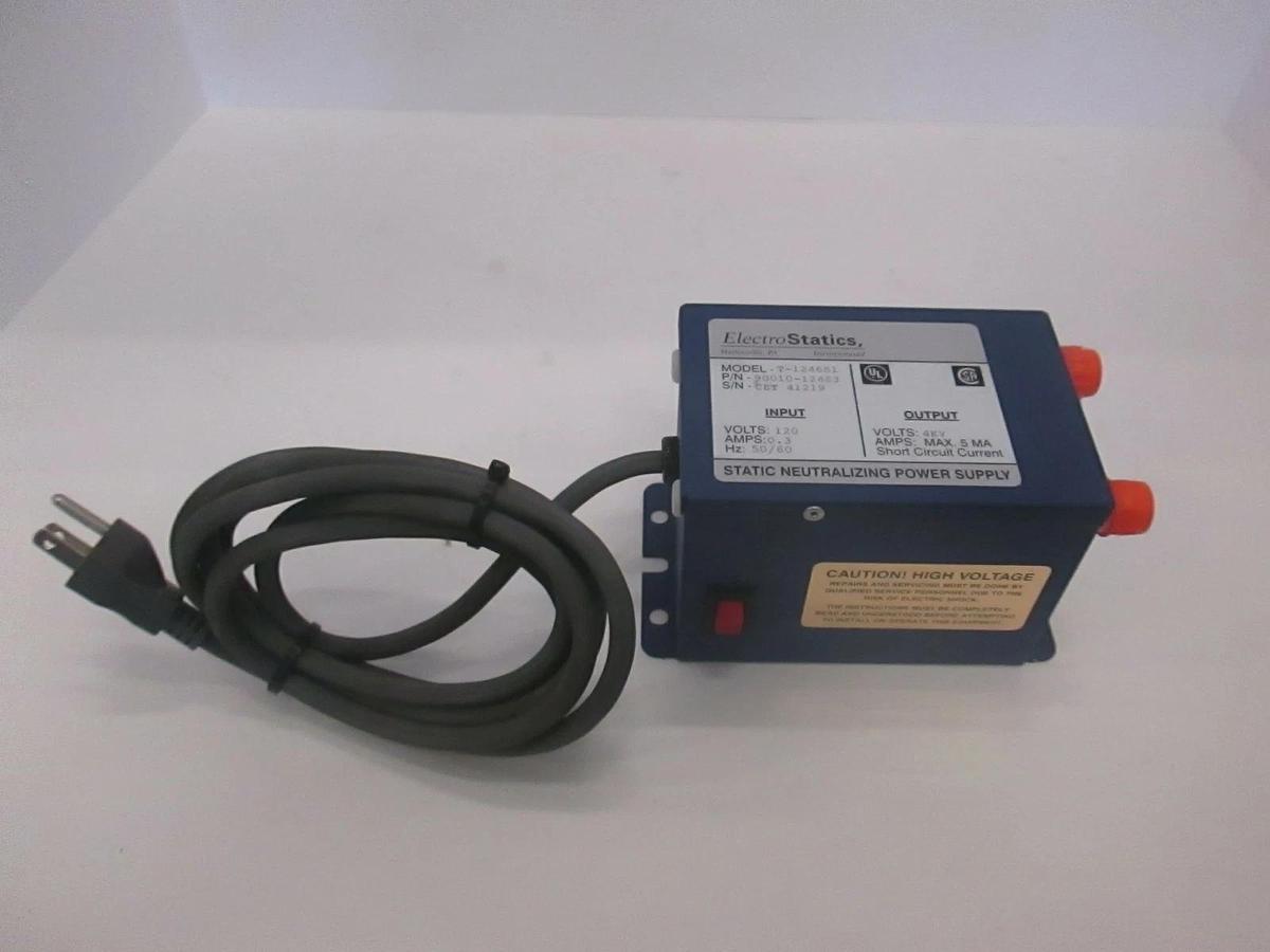 Used ElectroStatics, T-1246S1, Static Neutralizing Power Supply, Used