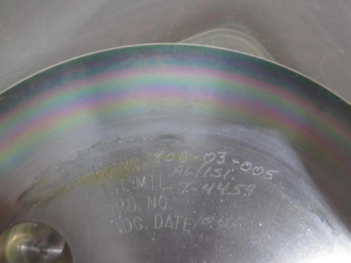 Used MRC, 808-03-005, 5″ Stainless Steel ZINC Backing Plate, Sputtering Target, Used