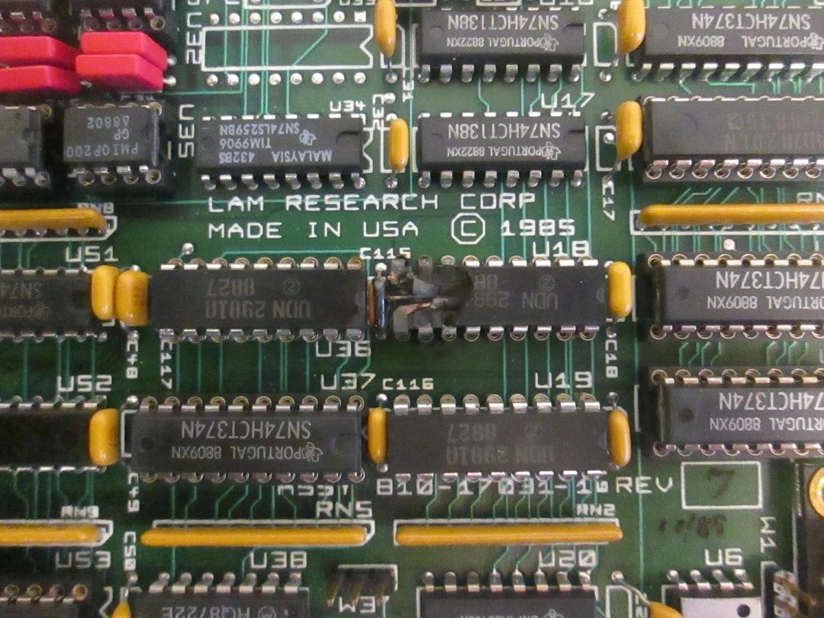 Used Lam Research 810-17031-1, PCB Assembly, Working When Removed