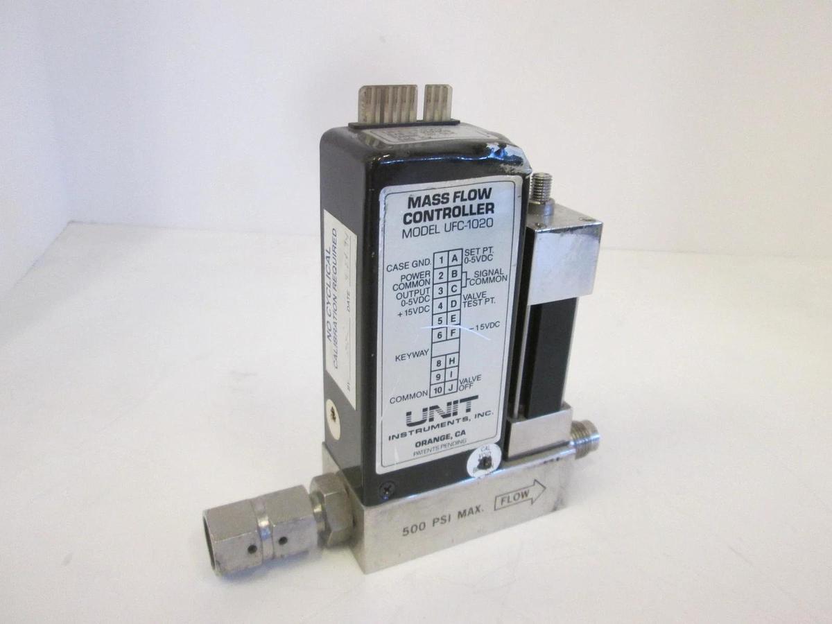 Used Unit Instruments, UFC-1020, Mass Flow Controller, 20 SLM, H2, Used