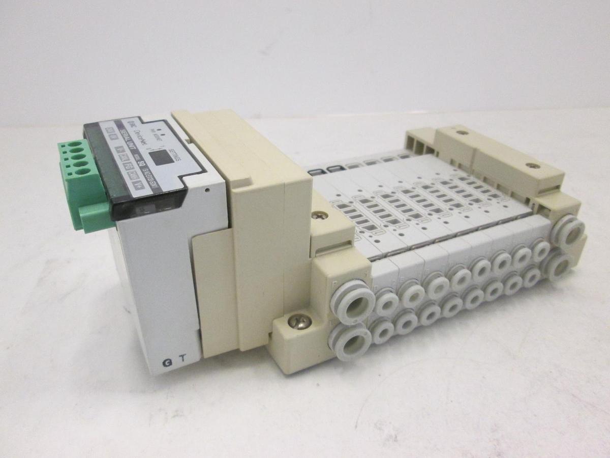 Used SMC, EX120-SDN1, DeviceNet Interface Module Assy w/ 8 Position, No Valve, Used