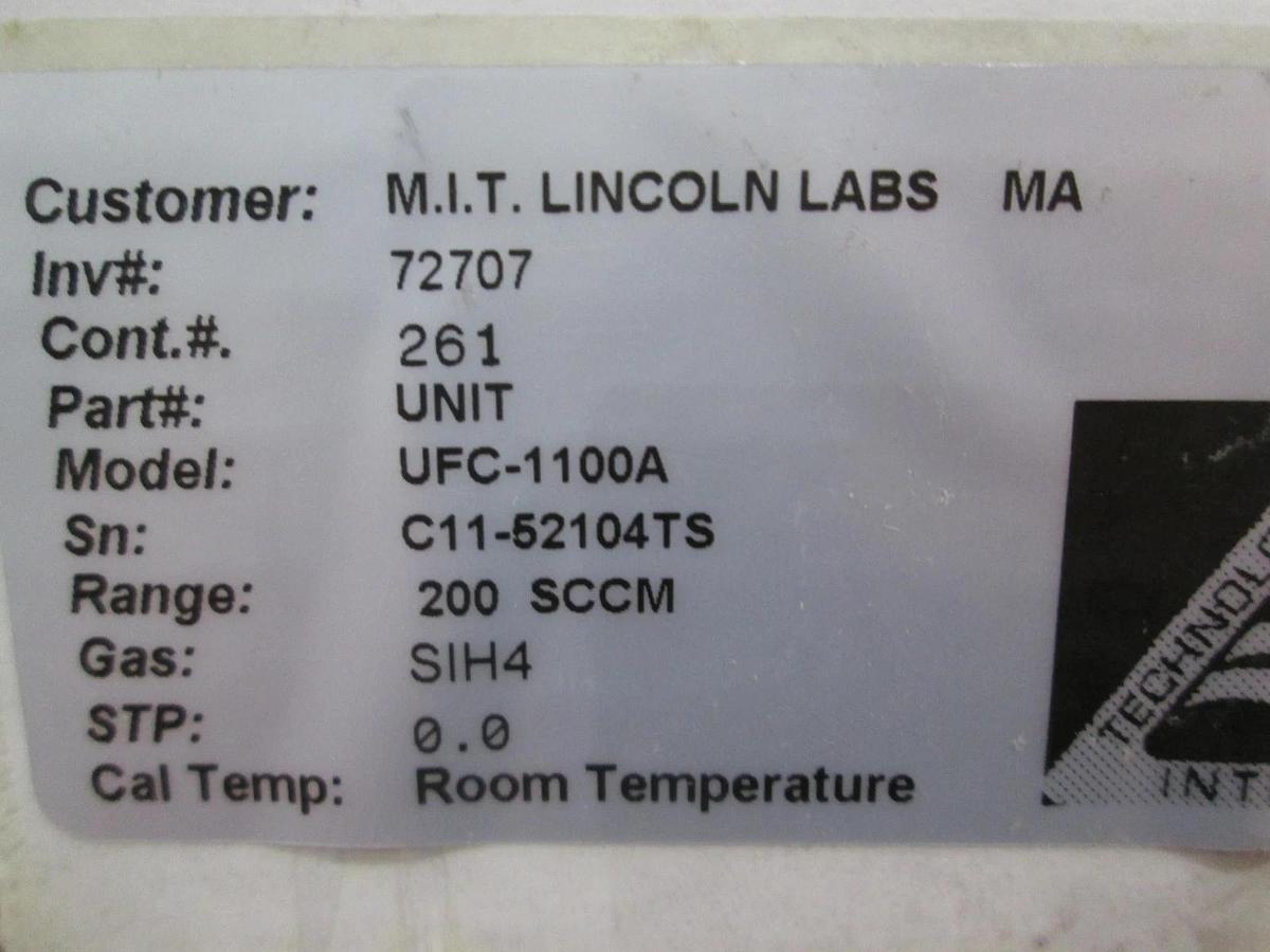 Unit, UFC-1100A, Mass Flow Controller, 200 SCCM, SIH4, New
