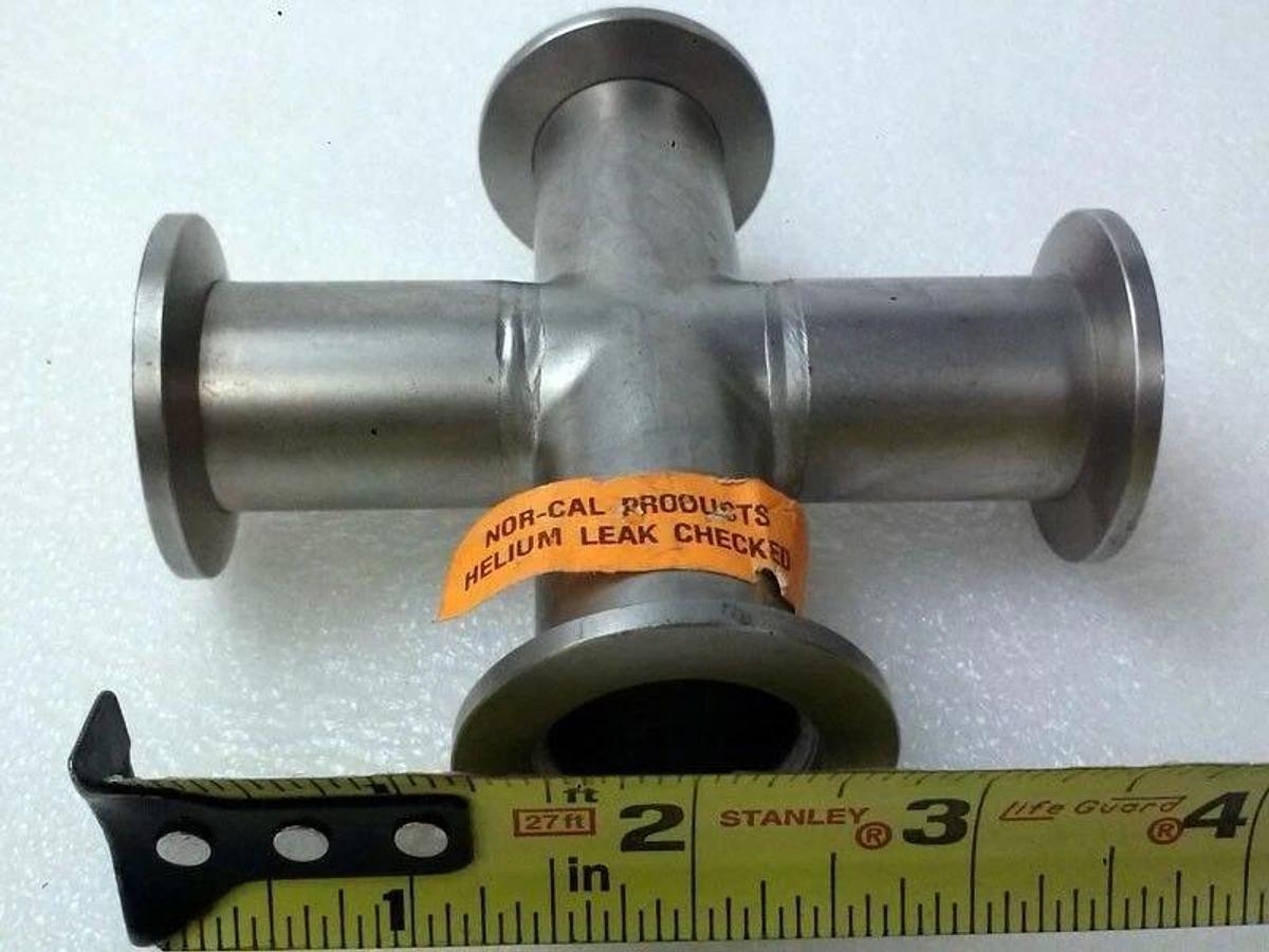 Nor-cal Vacuum Fitting 4 Way Cross NW25, New