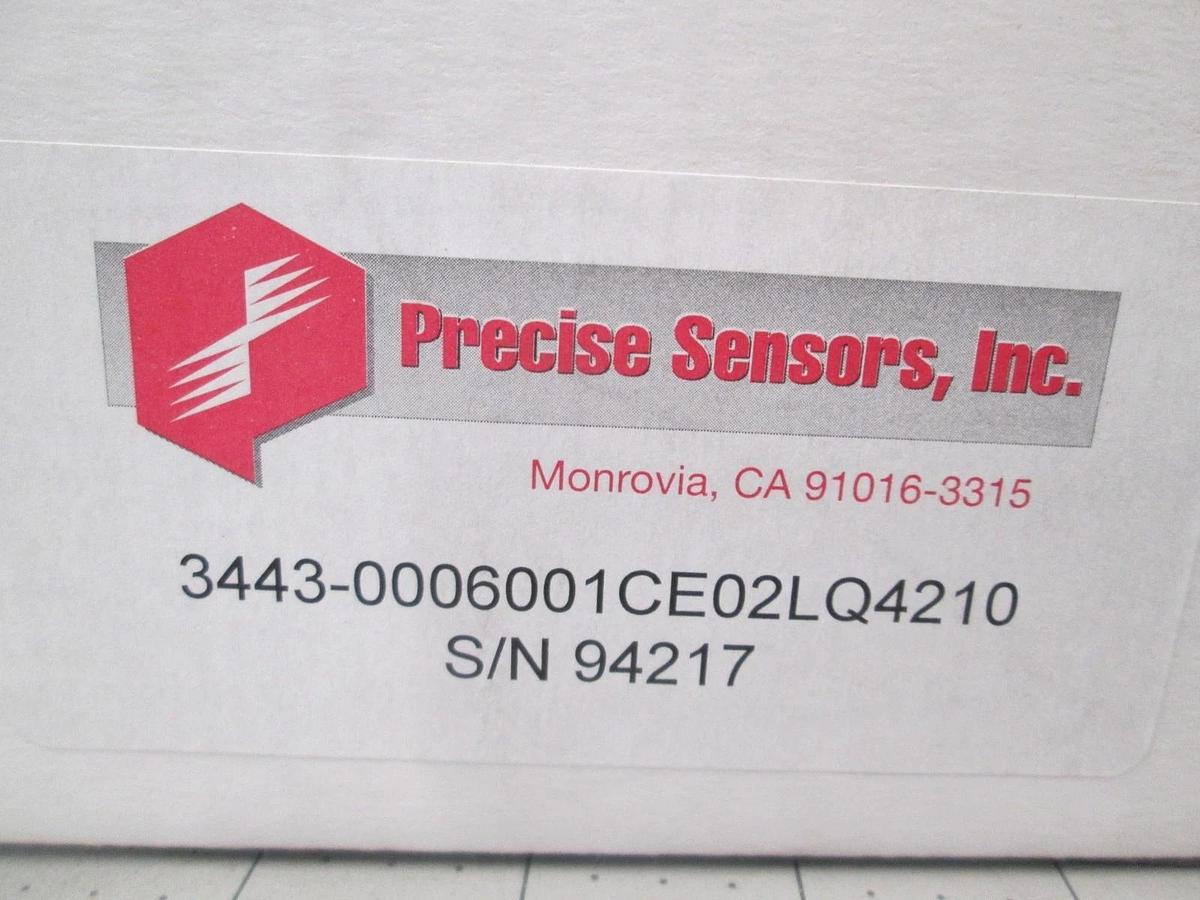Precise Sensors, 3443-0006001CE02LQ4210, Pressure Transducer, 0-60PSIA, New