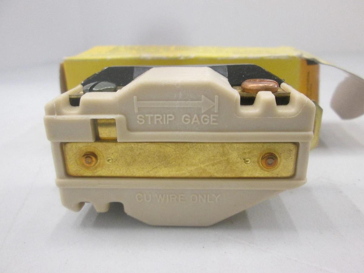 Used Hubbell, 2610A, Twist Lock Receptacle, 2 Pole, 30A, 125V. New