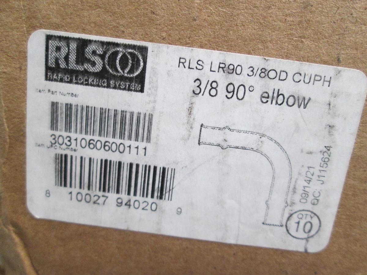 RLS, LR90 3/8"OD Copper Press 90 Elbow Cup x Cup Lot Of 6 NIB