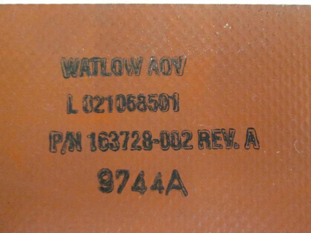 Used Watlow Rubber Heater, L 021068501, 163728-002 Rev.A