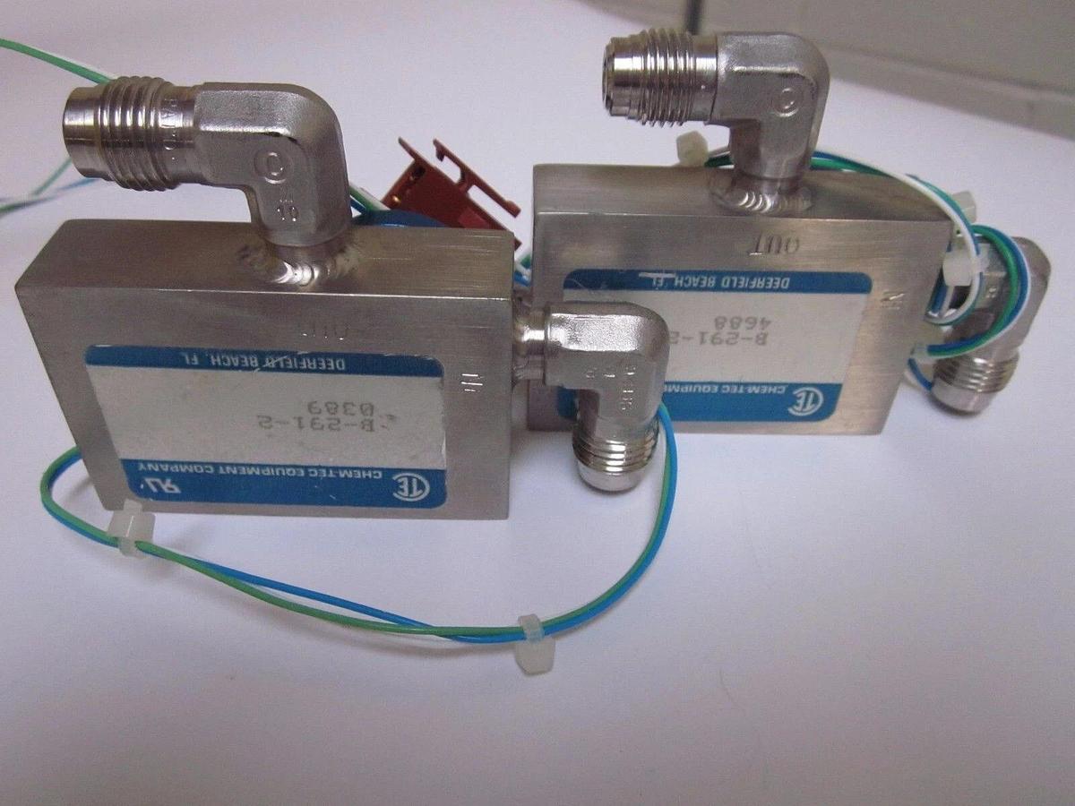 Used Chem-Tec CTE B-291-2 SS Bypass Flow Monitor - Lot of 2